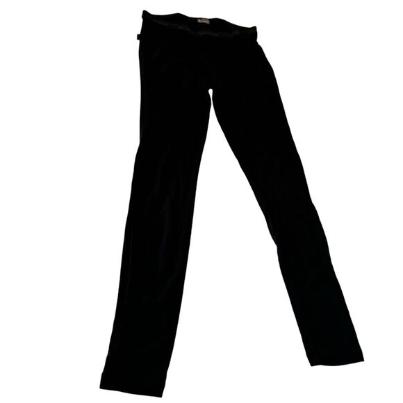 Icebreaker Basics Women’s Black High Waist Wool Base Layer Leggings Sz S - Picture 1 of 8